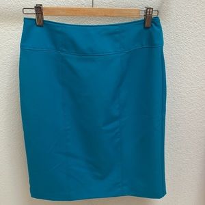 Pencil skirt - peacock blue